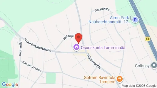 Apartments for rent i Tampere Lounainen - kort over placeringen