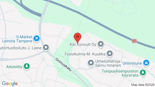 Apartments for rent i Tampere Koillinen - kort over placeringen
