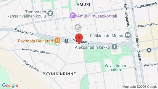 Apartments for rent i Tampere Keskinen - kort over placeringen