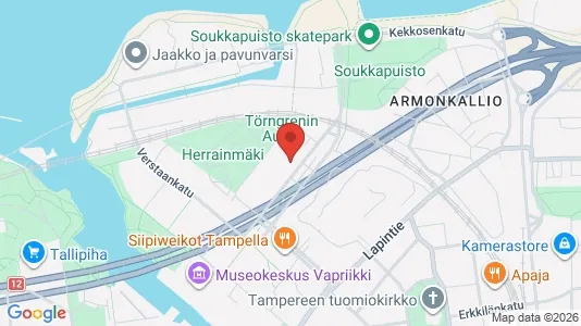Apartments for rent i Tampere Keskinen - kort over placeringen