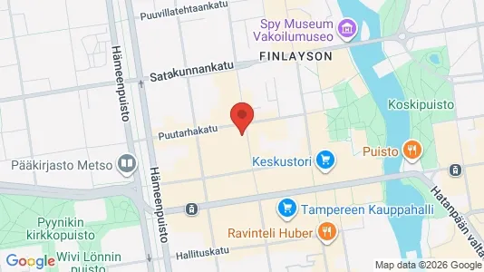 Apartments for rent i Tampere Keskinen - kort over placeringen