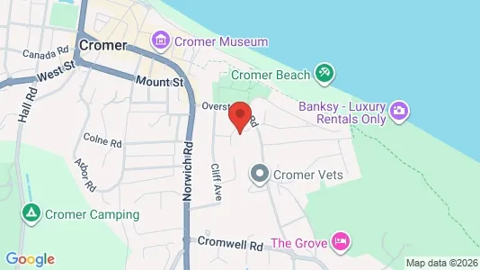 Apartments for rent i Cromer - Norfolk - kort over placeringen