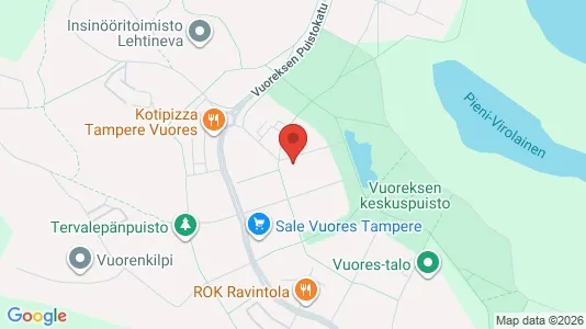 Apartments for rent i Tampere Eteläinen - kort over placeringen