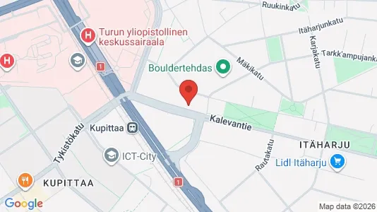 Apartments for rent i Turku - kort over placeringen