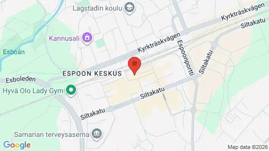 Apartments for rent i Kirkkonummi - kort over placeringen
