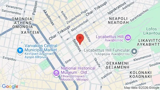 Apartments for rent i Athens Exarchia - kort over placeringen