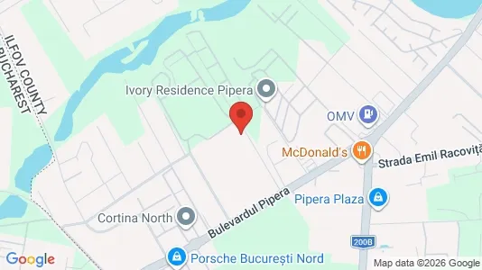 Apartments for rent i Voluntari - kort over placeringen