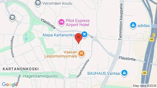 Apartments for rent i Vantaa - kort over placeringen