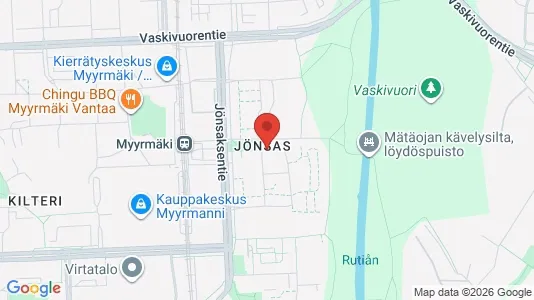 Apartments for rent i Vantaa - kort over placeringen