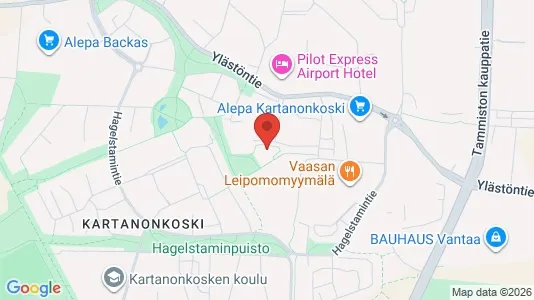 Apartments for rent i Vantaa - kort over placeringen