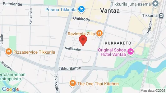 Apartments for rent i Vantaa - kort over placeringen
