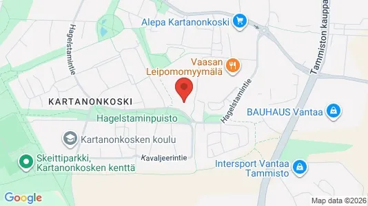 Apartments for rent i Vantaa - kort over placeringen