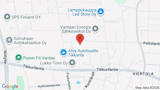 Apartments for rent i Vantaa - kort over placeringen