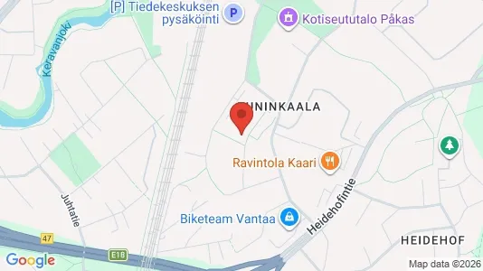 Apartments for rent i Vantaa - kort over placeringen