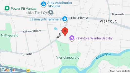 Apartments for rent i Vantaa - kort over placeringen