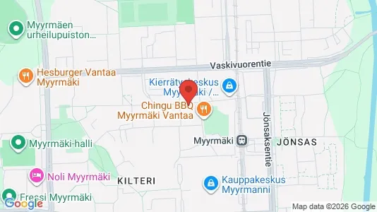 Apartments for rent i Vantaa - kort over placeringen