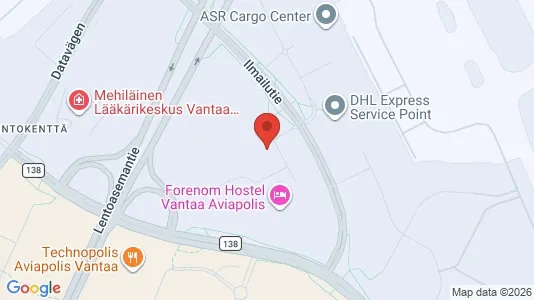 Apartments for rent i Vantaa - kort over placeringen