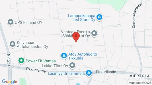 Apartments for rent i Vantaa - kort over placeringen