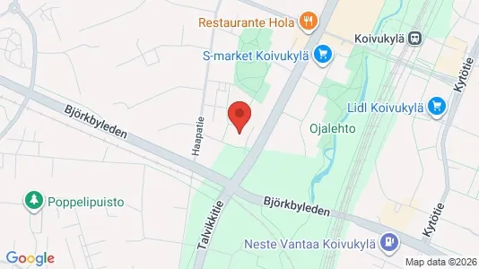 Apartments for rent i Vantaa - kort over placeringen