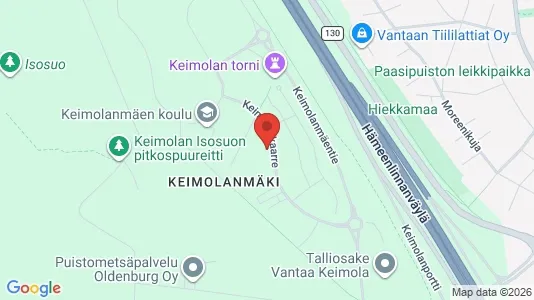 Apartments for rent i Vantaa - kort over placeringen