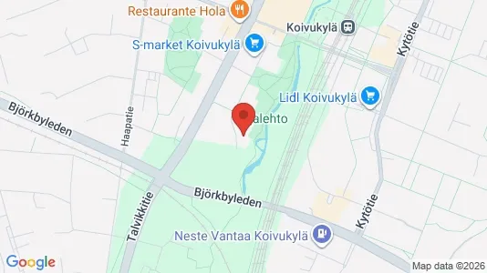 Apartments for rent i Vantaa - kort over placeringen