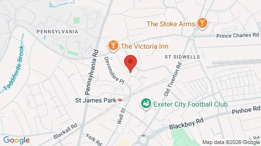 Apartments for rent i Exeter - Devon - kort over placeringen