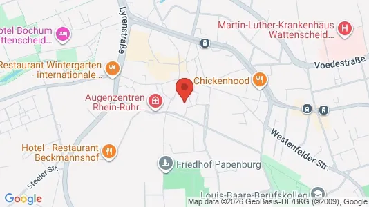 Apartments for rent i Bochum - kort over placeringen
