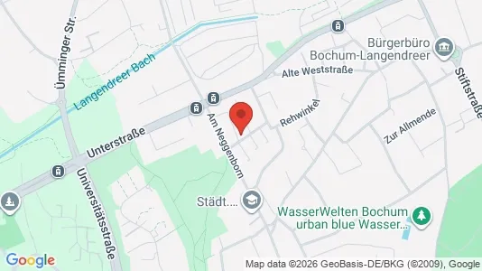 Apartments for rent i Bochum - kort over placeringen
