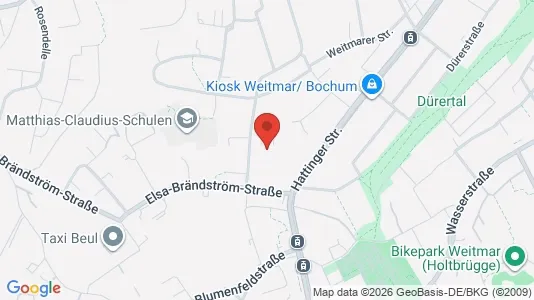 Apartments for rent i Bochum - kort over placeringen