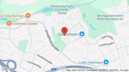Apartments for rent i Bochum - kort over placeringen