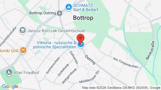 Apartments for rent i Bottrop - kort over placeringen