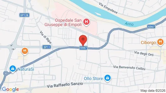 Apartments for rent i Empoli - kort over placeringen