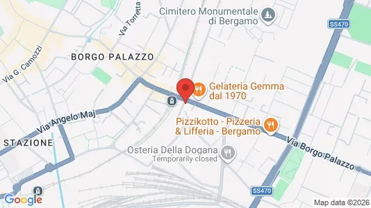Apartments for rent i Bergamo - kort over placeringen