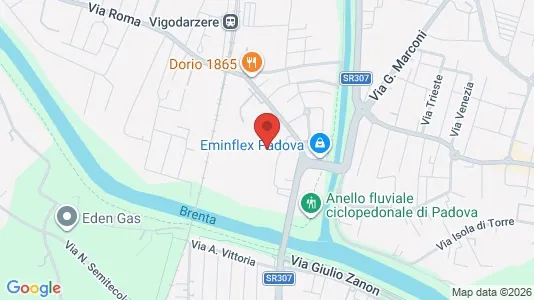 Apartments for rent i Padua - kort over placeringen