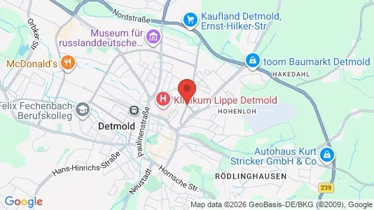 Apartments for rent i Lippe - kort over placeringen