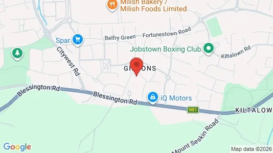 Apartments for rent i Dublin 24 - kort over placeringen
