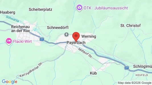 Apartments for rent i Payerbach - kort over placeringen