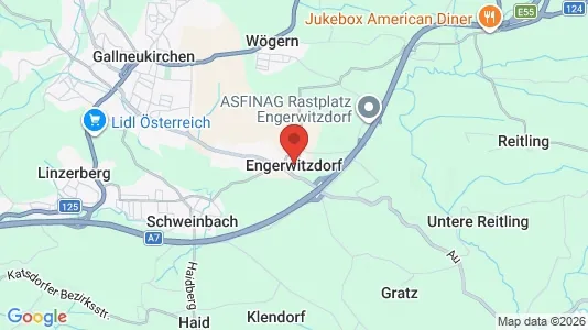Apartments for rent i Engerwitzdorf - kort over placeringen