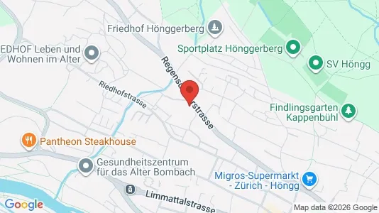 Apartments for rent i Zürich Distrikt 10 - kort over placeringen