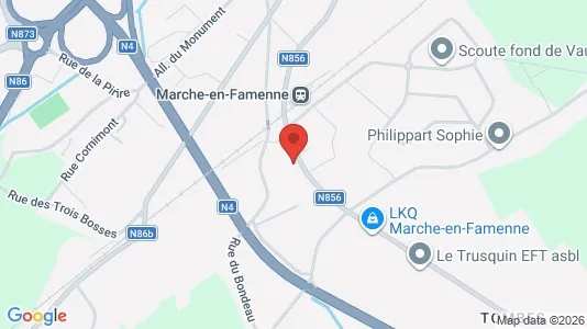 Apartments for rent i Marche-en-Famenne - kort over placeringen