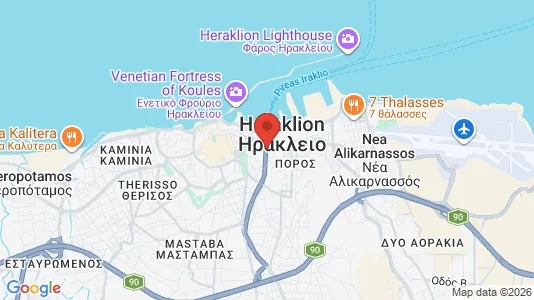 Apartments for rent i Heraklion - kort over placeringen