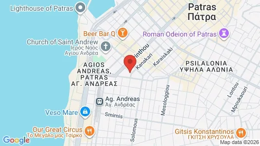 Apartments for rent i Patras - kort over placeringen