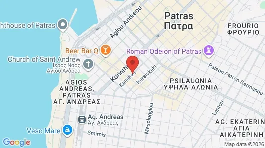 Apartments for rent i Patras - kort over placeringen