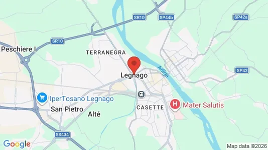 Apartments for rent i Legnago - kort over placeringen