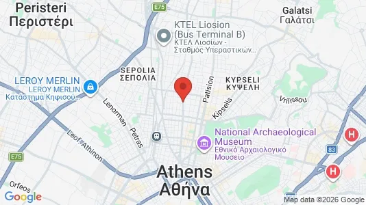 Apartments for rent i Athens Agios Panteleimonas - kort over placeringen