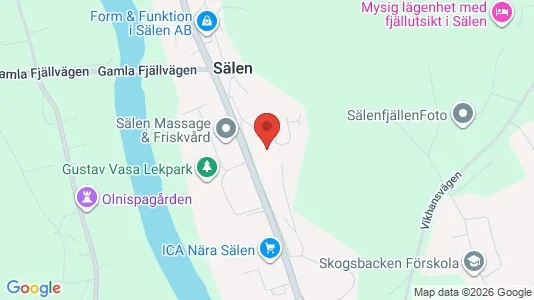 Apartments for rent i Malung-Sälen - kort over placeringen