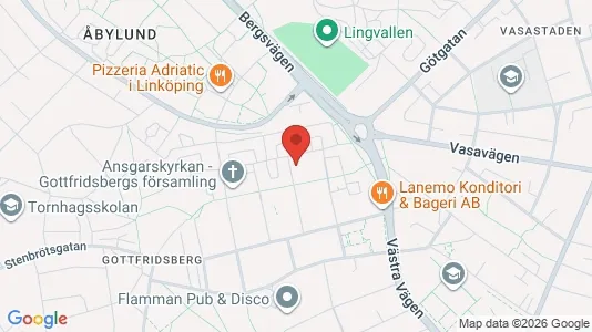 Apartments for rent i Linköping - kort over placeringen
