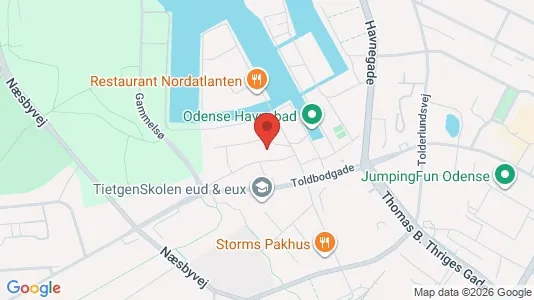 Apartments for rent i Odense C - kort over placeringen