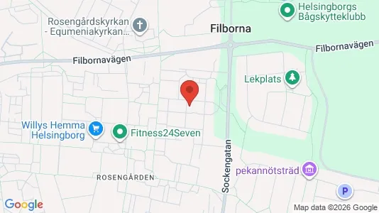 Apartments for rent i Helsingborg - kort over placeringen