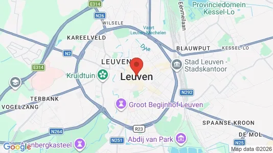 Houses for rent i Leuven - kort over placeringen